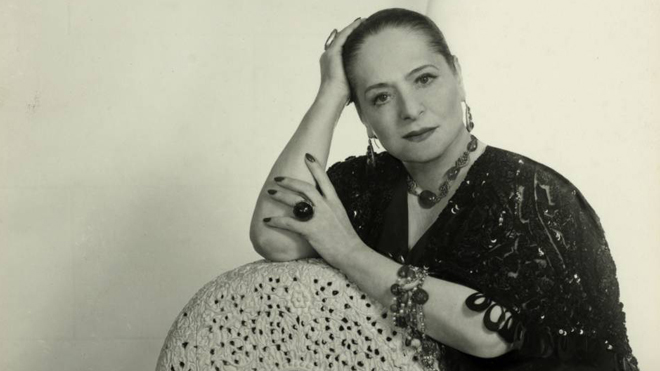(Fuente: Pinterest) Retrato de Helena Rubinstein - Pioneras Cosmética - Tierra de Ceibas